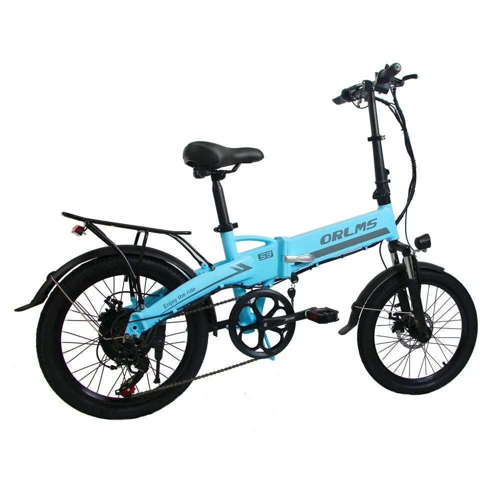 ORLMS S9 Vélo électrique City Commuter 20" Moteur 500W 48V 13Ah Batterie