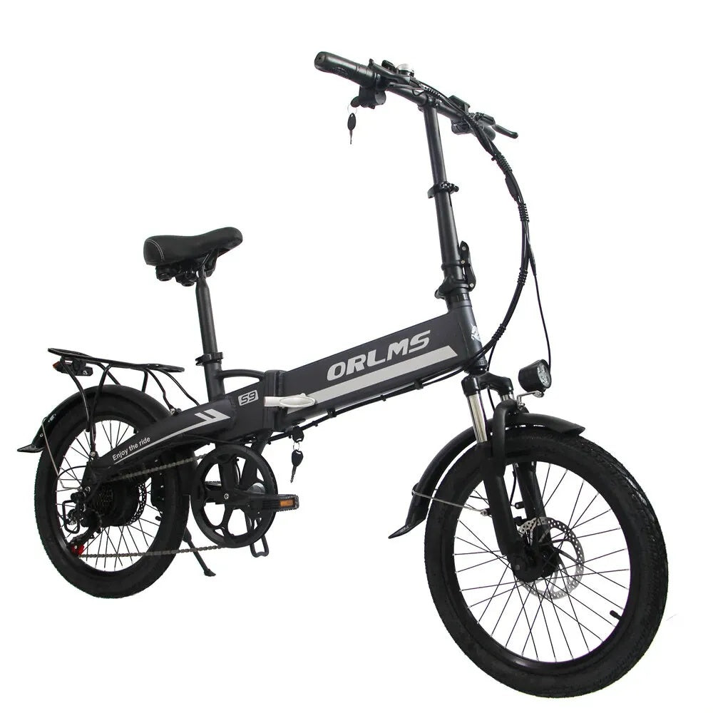 ORLMS S9 Vélo électrique City Commuter 20" Moteur 500W 48V 13Ah Batterie