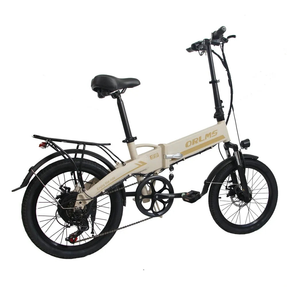 ORLMS S9 Vélo électrique City Commuter 20" Moteur 500W 48V 13Ah Batterie