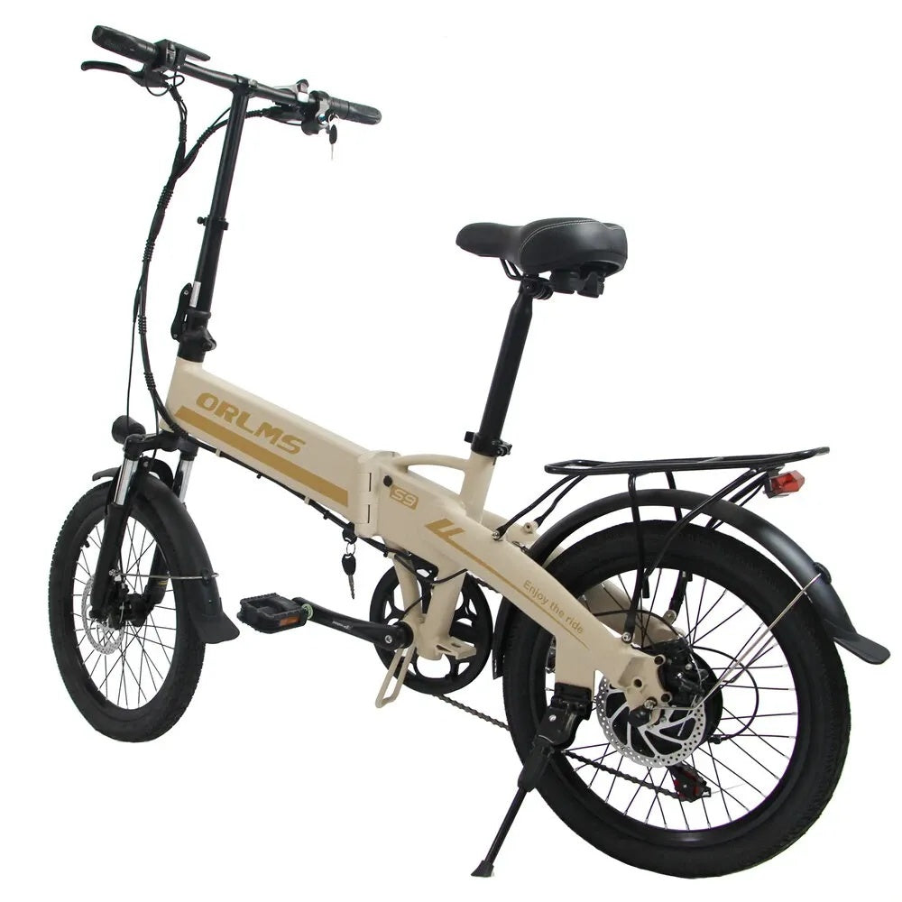 ORLMS S9 Vélo électrique City Commuter 20" Moteur 500W 48V 13Ah Batterie