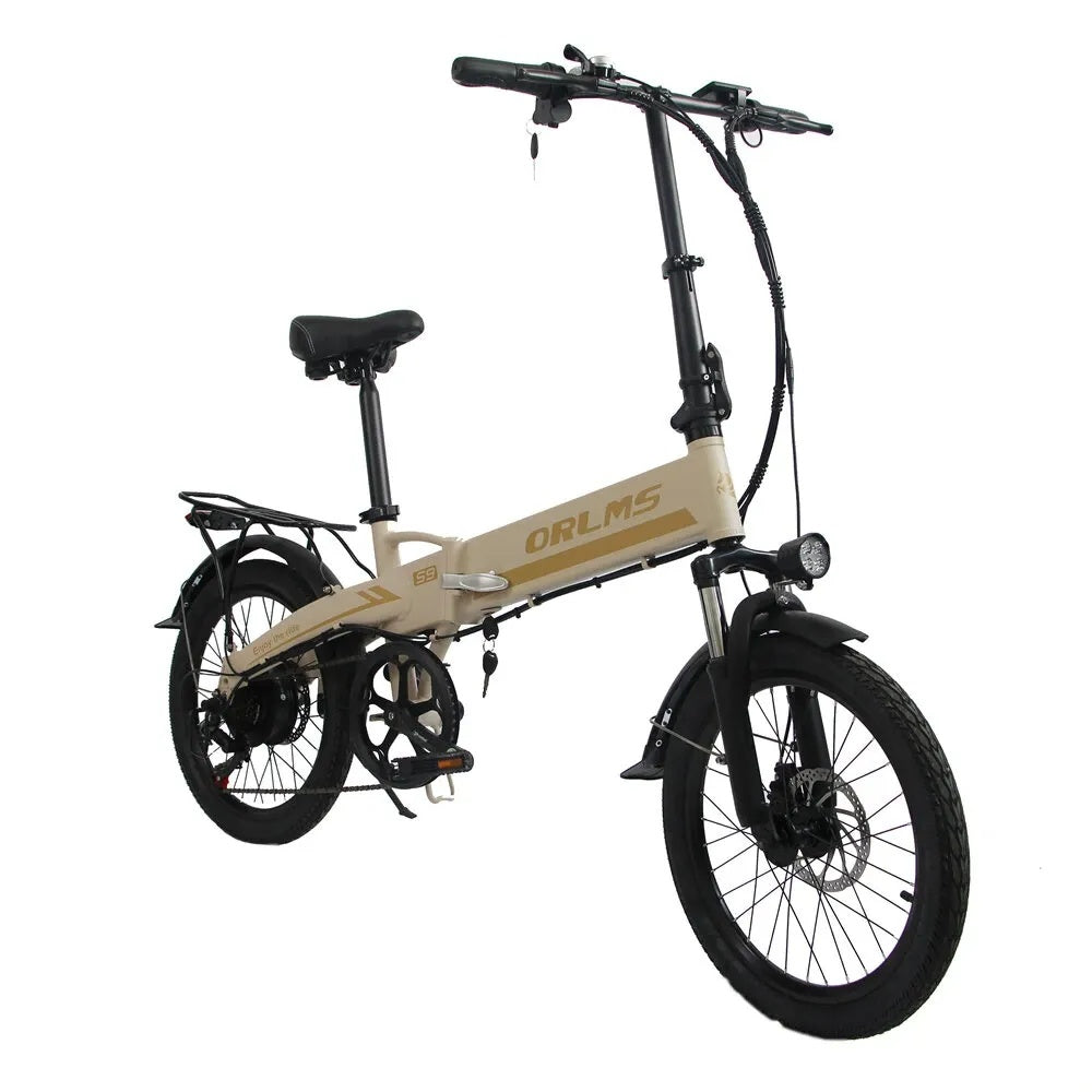 ORLMS S9 Vélo électrique City Commuter 20" Moteur 500W 48V 13Ah Batterie