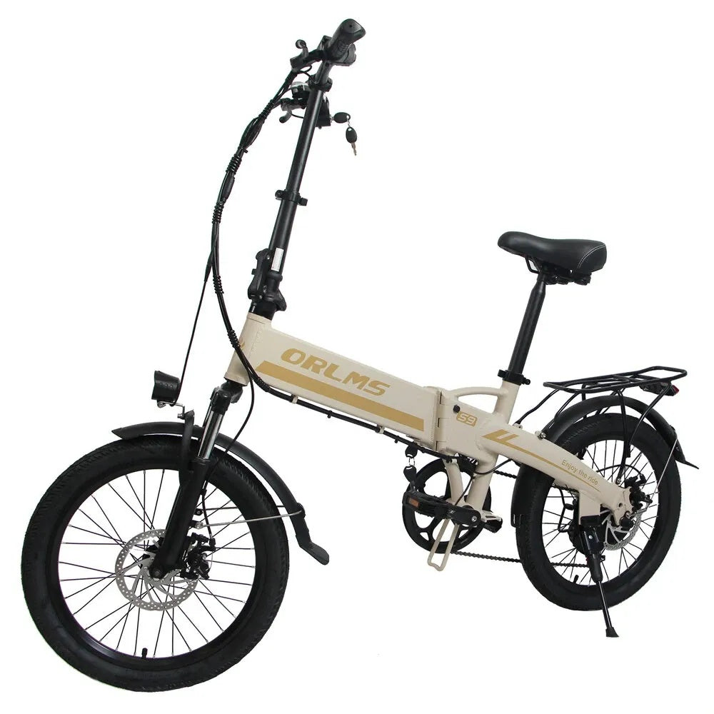ORLMS S9 Vélo électrique City Commuter 20" Moteur 500W 48V 13Ah Batterie