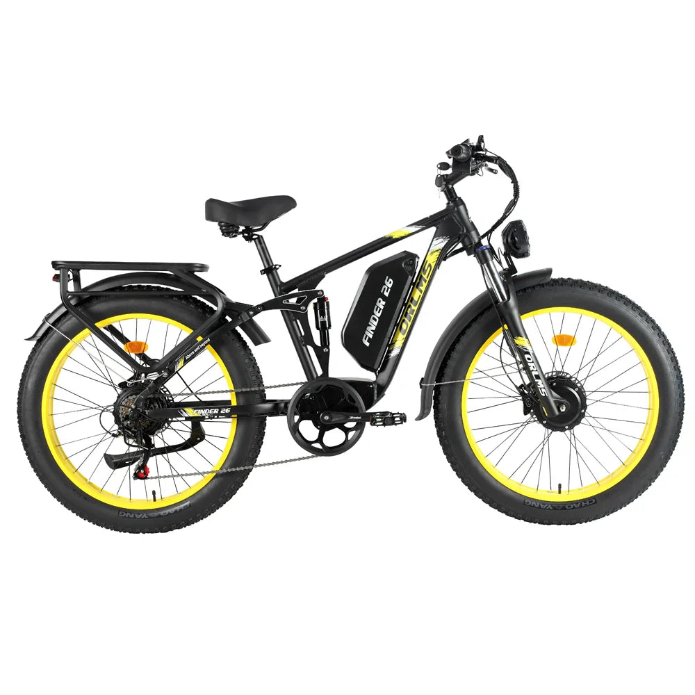 ORLMS FINDER26 26" Vélo de montagne électrique 1000W*2 Moteur double 52V 25Ah Batterie