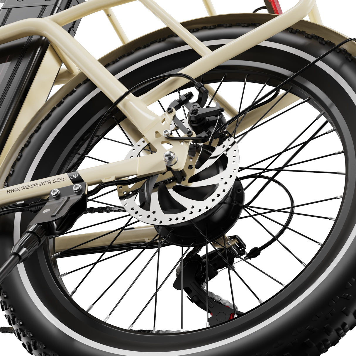 ONESPORT OT16-2 20" Vélo électrique Pliant 250W Moteur 48V 17Ah Batterie Application de soutien