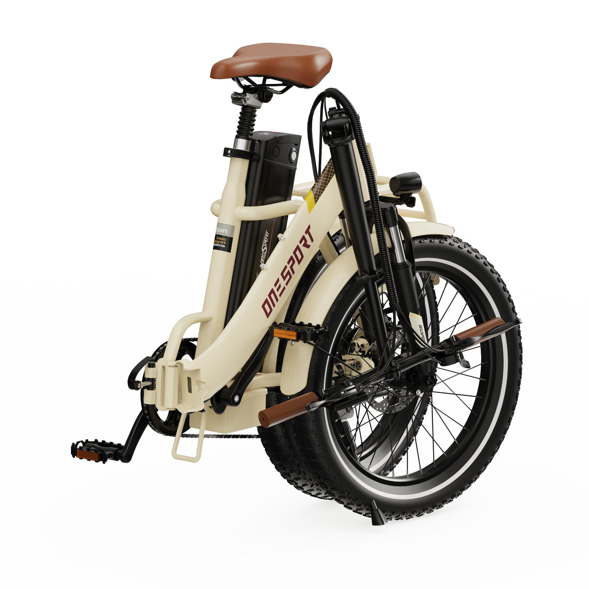ONESPORT OT16-2 20" Vélo électrique Pliant 250W Moteur 48V 17Ah Batterie Application de soutien
