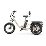 ONESPORT OT30 PRO 20" Tricycle Électrique Pliable 3 Roues Moteur 500W 48V 18Ah Batterie