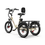 ONESPORT OT30 PRO 20" Tricycle Électrique Pliable 3 Roues Moteur 500W 48V 18Ah Batterie