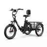 ONESPORT OT30 PRO 20" Tricycle Électrique Pliable 3 Roues Moteur 500W 48V 18Ah Batterie