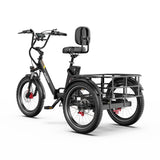 ONESPORT OT30 PRO 20" Tricycle Électrique Pliable 3 Roues Moteur 500W 48V 18Ah Batterie