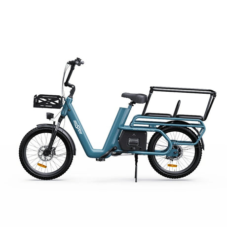 ONESPORT OT01 20" Vélo électrique Step-Through Longtail Cargo Moteur 650W Batterie 48V 27Ah