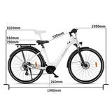 OneSport OT07 27,5" Vélo électrique de banlieue Moteur 250 W Batterie 36 V 10,4 Ah