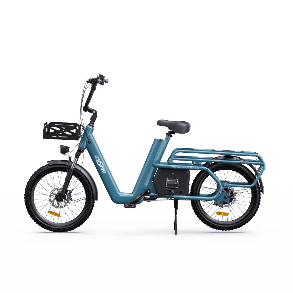 OneSport OT01 20" Vélo électrique Step-Through Longtail Cargo Moteur 650W Batterie 48V 27Ah