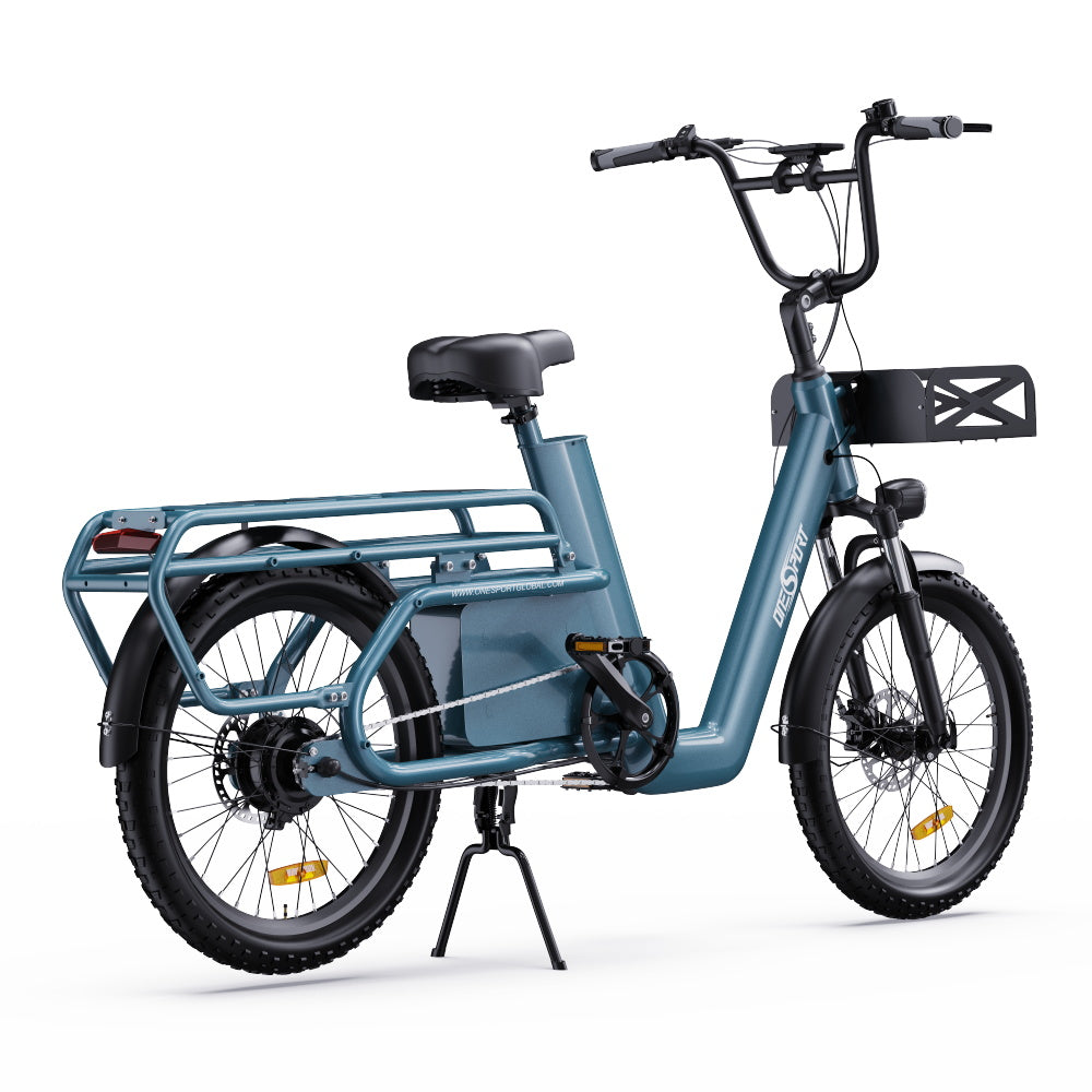 OneSport OT01 20" Vélo électrique Step-Through Longtail Cargo Moteur 650W Batterie 48V 27Ah