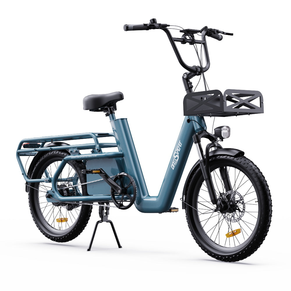 OneSport OT01 20" Vélo électrique Step-Through Longtail Cargo Moteur 650W Batterie 48V 27Ah