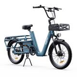 OneSport OT01 20" Vélo électrique Step-Through Longtail Cargo Moteur 650W Batterie 48V 27Ah