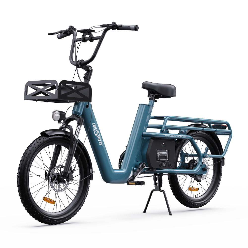 OneSport OT01 20" Vélo électrique Step-Through Longtail Cargo Moteur 650W Batterie 48V 27Ah