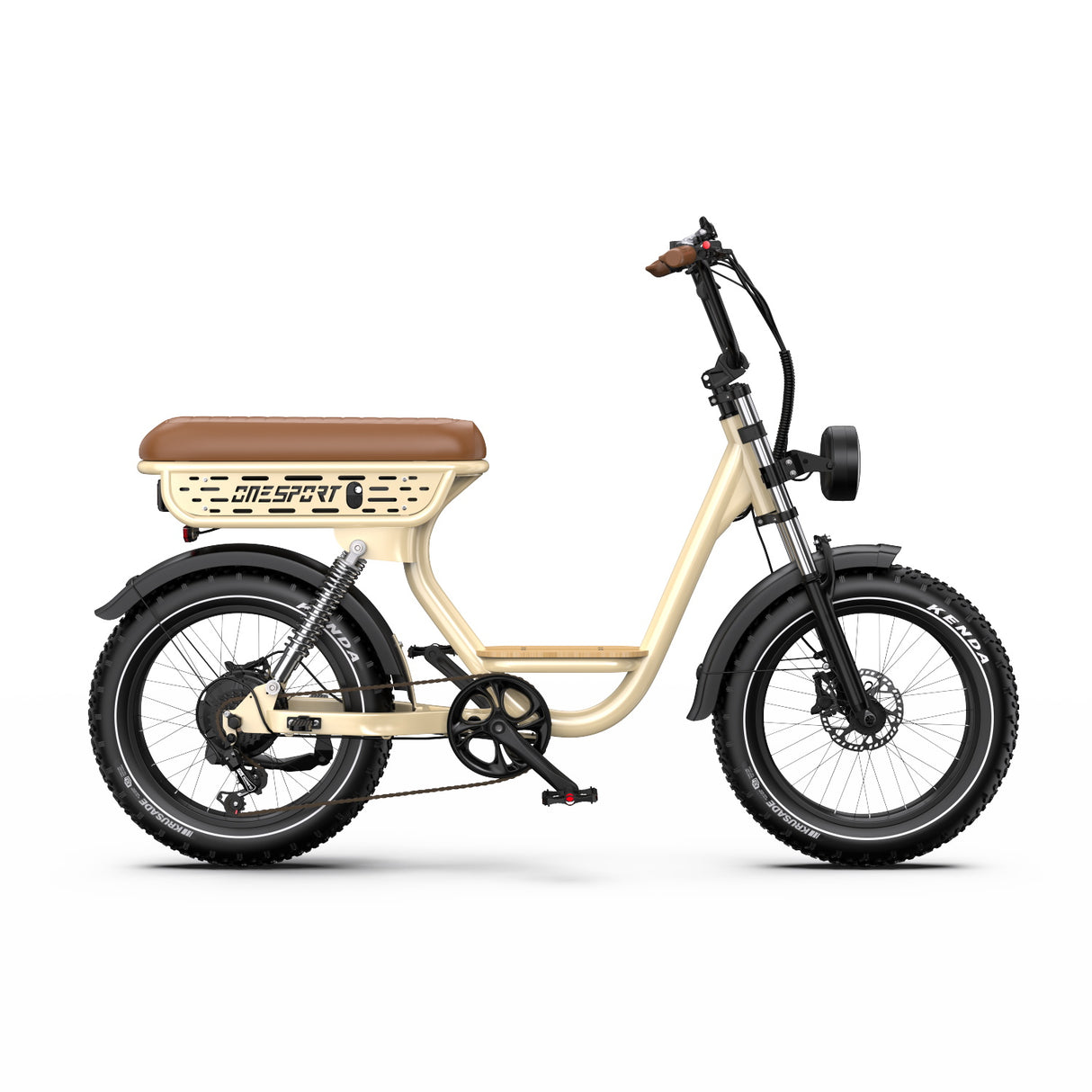 ONESPORT W77 20" Vélo Électrique Rétro 500W Moteur 48V 18Ah Batterie