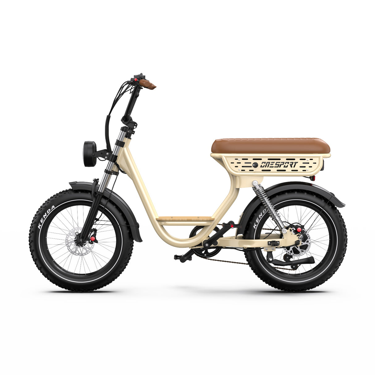 ONESPORT W77 20" Vélo Électrique Rétro 500W Moteur 48V 18Ah Batterie
