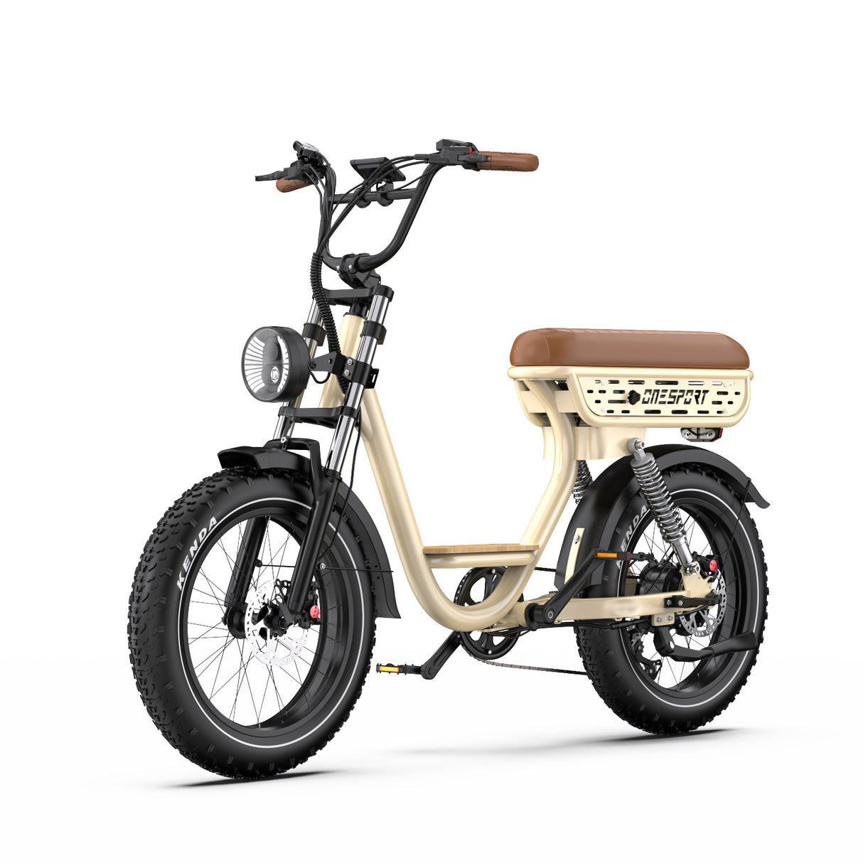 ONESPORT W77 20" Vélo Électrique Rétro 500W Moteur 48V 18Ah Batterie