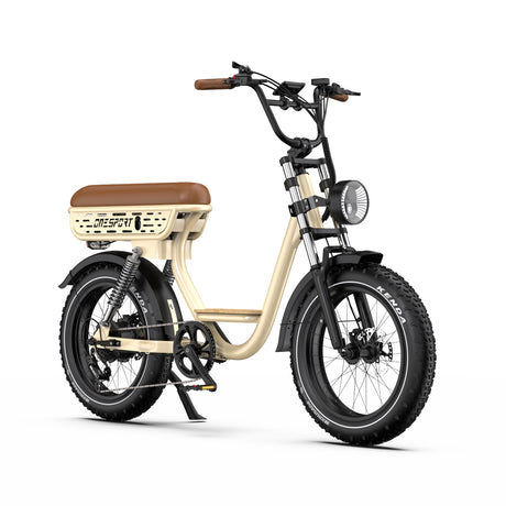 ONESPORT W77 20" Vélo Électrique Rétro 500W Moteur 48V 18Ah Batterie