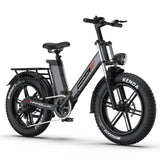 PHNHOLUN C6 Pro 20" Vélo de ville électrique à gros pneus, moteur 1000 W, batterie 48 V 17,5 Ah