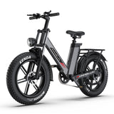 PHNHOLUN C6 Pro 20" Vélo de ville électrique à gros pneus, moteur 1000 W, batterie 48 V 17,5 Ah