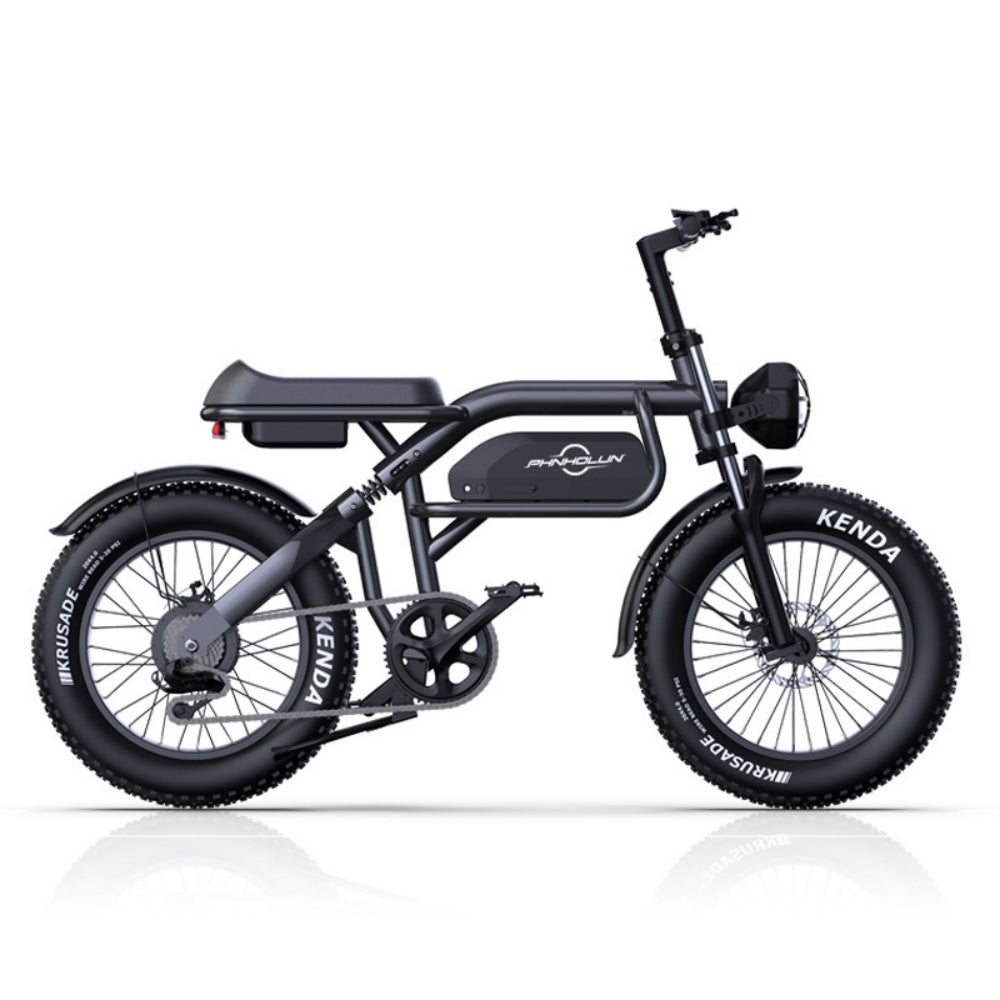 PHNHOLUN C8 20" Vélo tout-terrain électrique rétro VTT 1500W Moteur 48V 20Ah Batterie