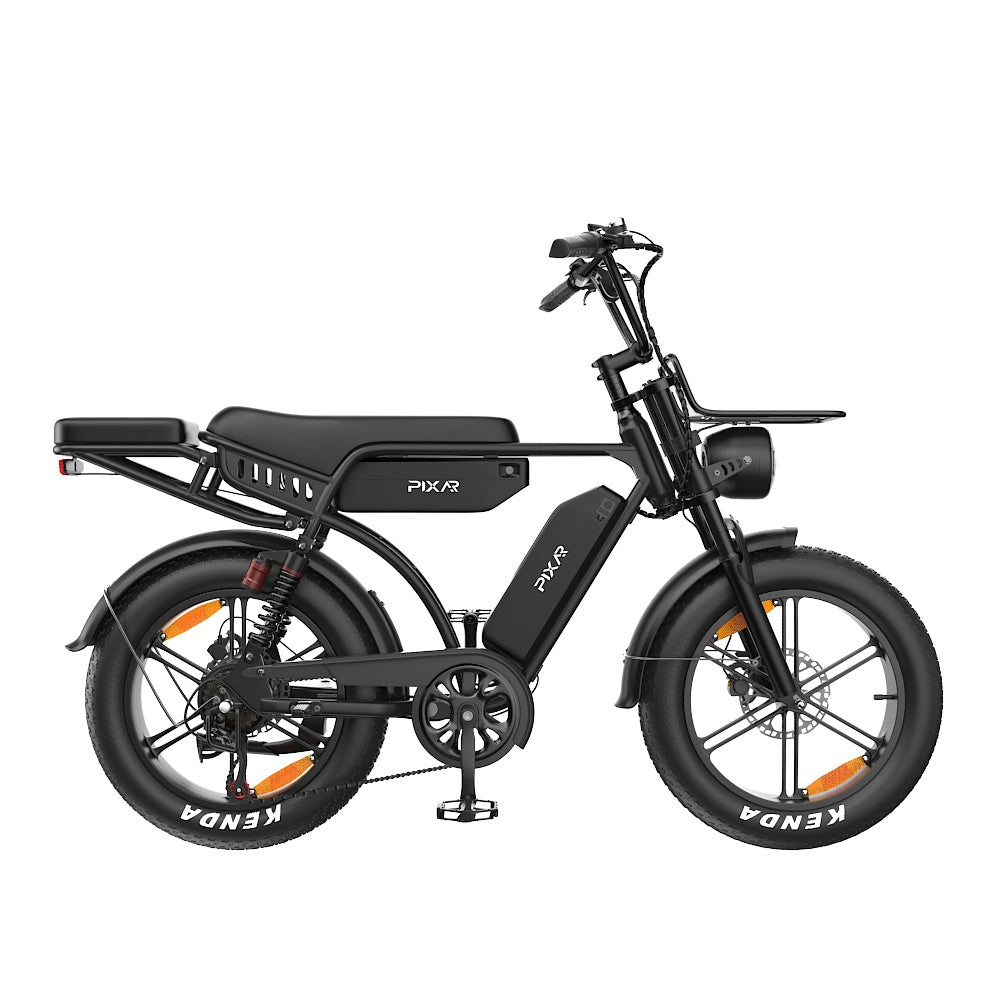 PIXAR M9 20" Fat Tire Vélo électrique rétro 250W Moteur 48V 35Ah Batterie