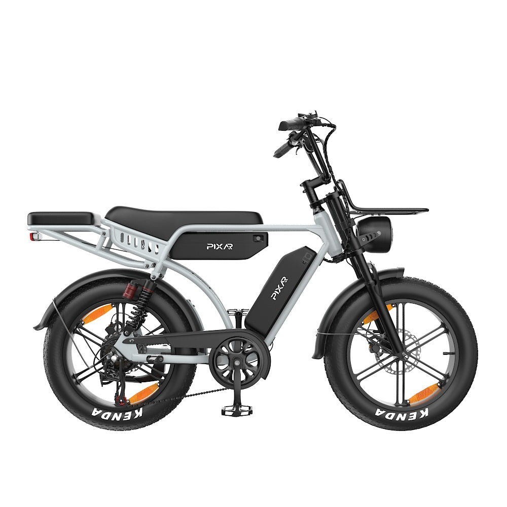 PIXAR M9 20" Fat Tire Vélo électrique rétro 250W Moteur 48V 35Ah Batterie
