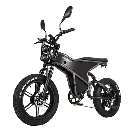 RANDRIDE DM711 20" Vélo électrique rétro à gros pneus 500W*2 Moteurs doubles 48V 20Ah Batterie