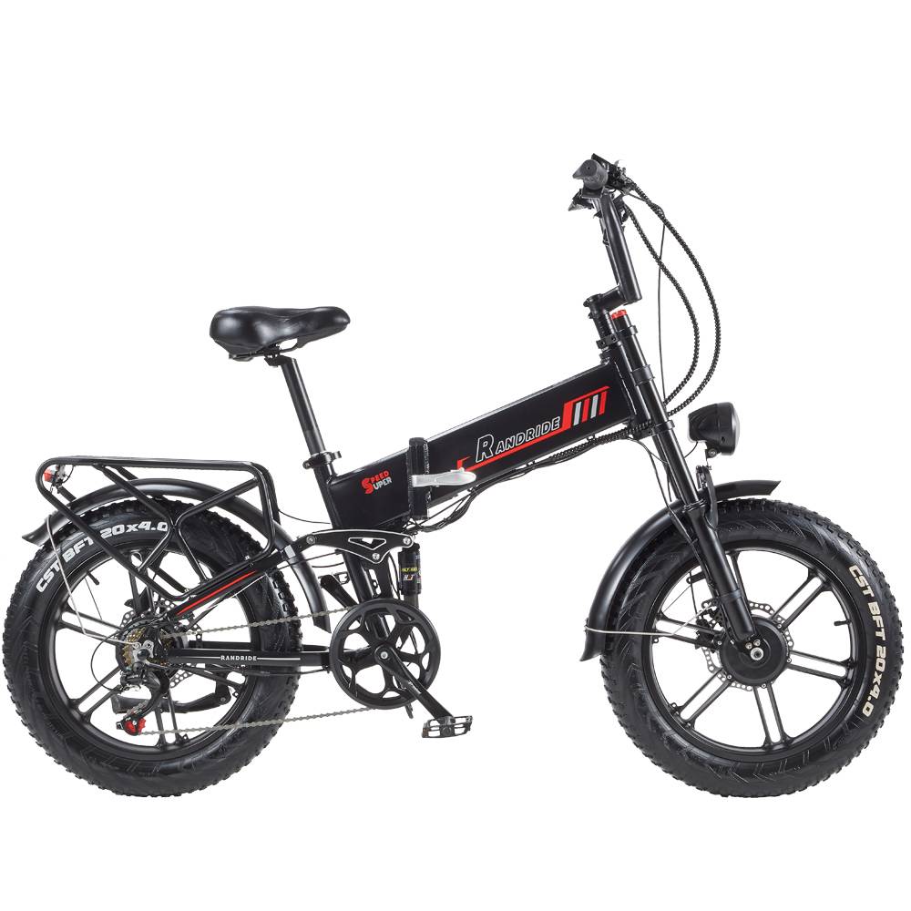 RANDRIDE YX20M-2 20" Vélo électrique pliant 500W*2 (1000W*2 crête) Moteurs doubles 48V 20Ah Batterie