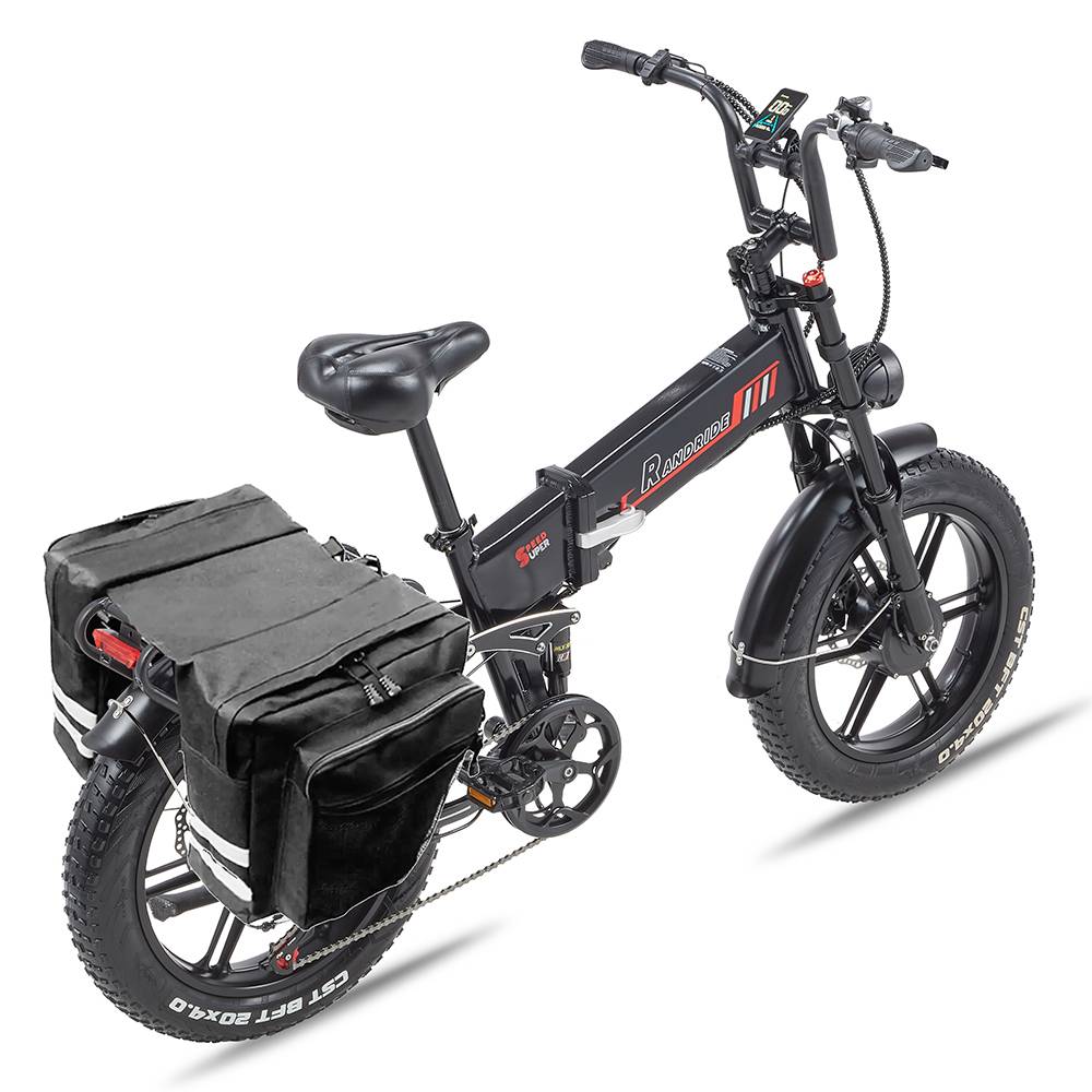 RANDRIDE YX20M-2 20" Vélo électrique pliant 500W*2 (1000W*2 crête) Moteurs doubles 48V 20Ah Batterie