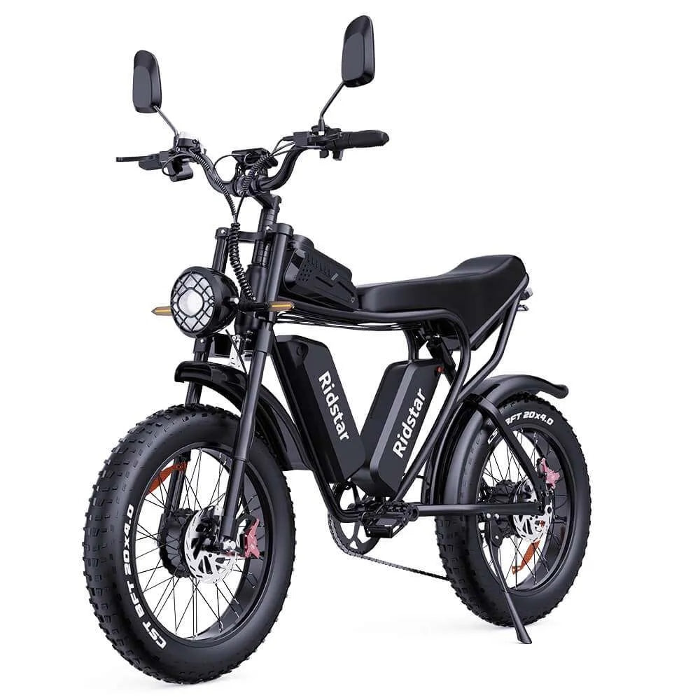 Ridstar Q20 Pro Fat Tires Vélo électrique 2*1000W Moteur 52V 20Ah Dubbelbatteri