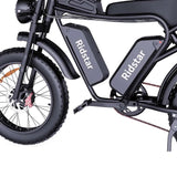 Ridstar Q20 Pro Fat Tires Vélo électrique 2*1000W Moteur 52V 20Ah Dubbelbatteri