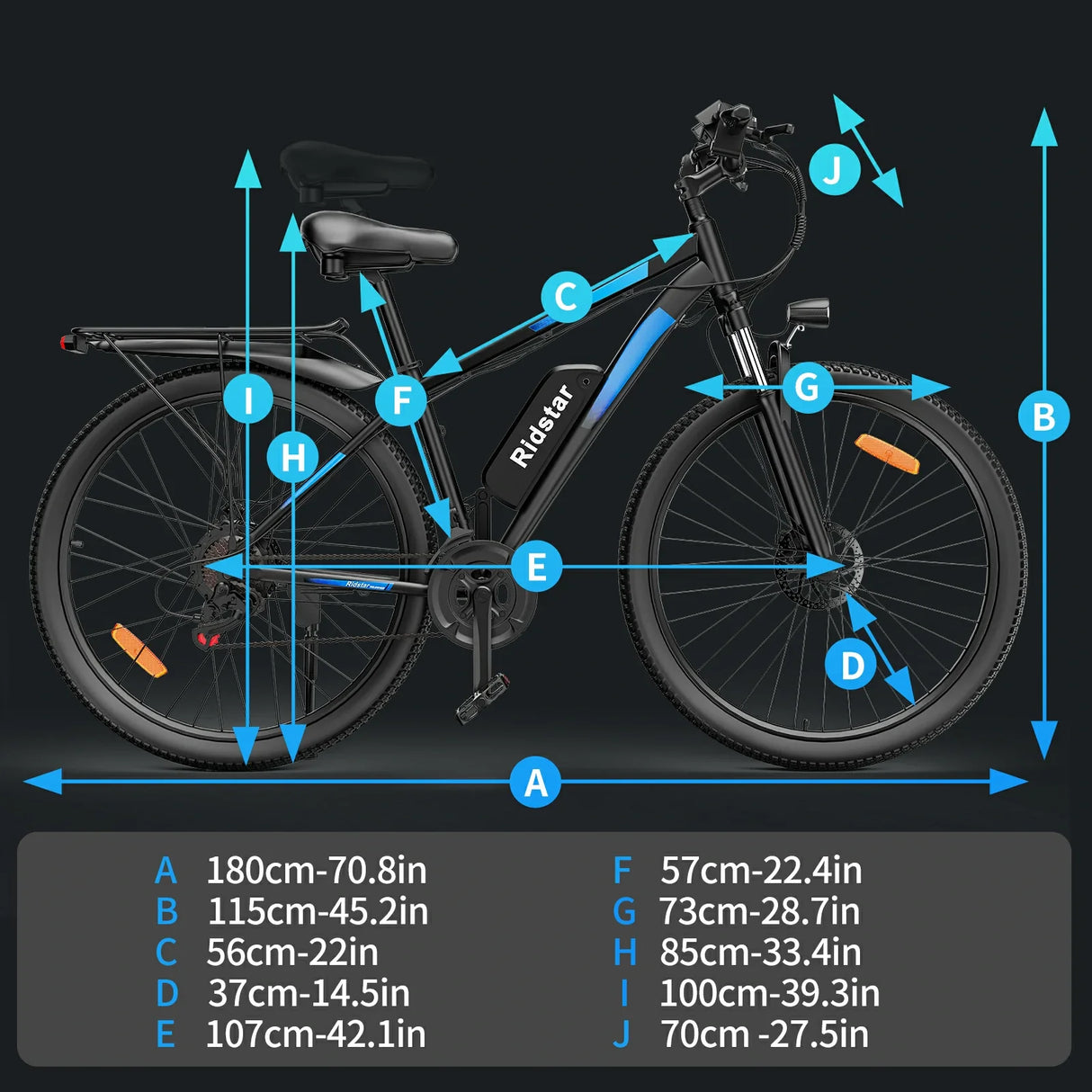 RIDSTAR S29 Pro 29" Vélo de montagne électrique Moteur 1000W Batterie 48V 15.6Ah