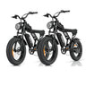 Ridstar Q20 Lite Fat Tires Vélo elétrico 1000W Motor 48V 15Ah Bateria