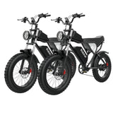 Ridstar Q20 Fat Tires Vélo elétrico 1000W Motor 48V 20Ah Bateria