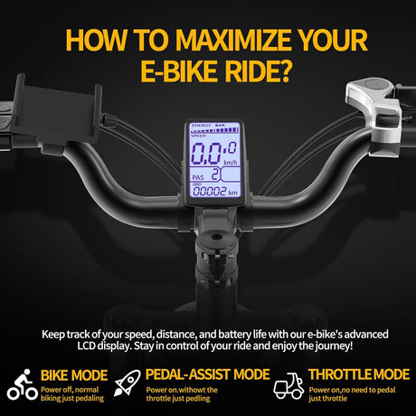 RIDSTAR Q20 Pro 20" Fat Tires Vélo électrique 1000W*2 Moteur 52V 20Ah Double Batterie