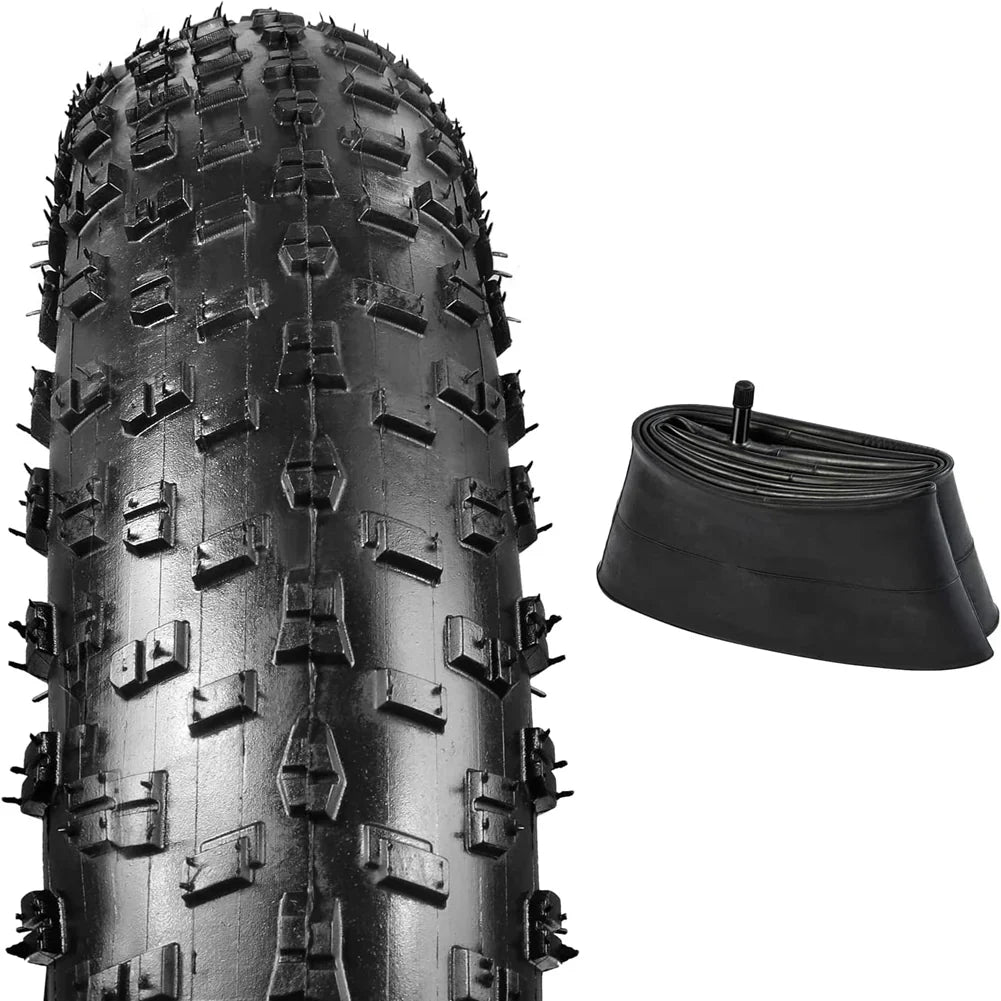 SHENGMILO Pneu extérieur et pneu intérieur pour vélo électrique 26x3,0 pouces