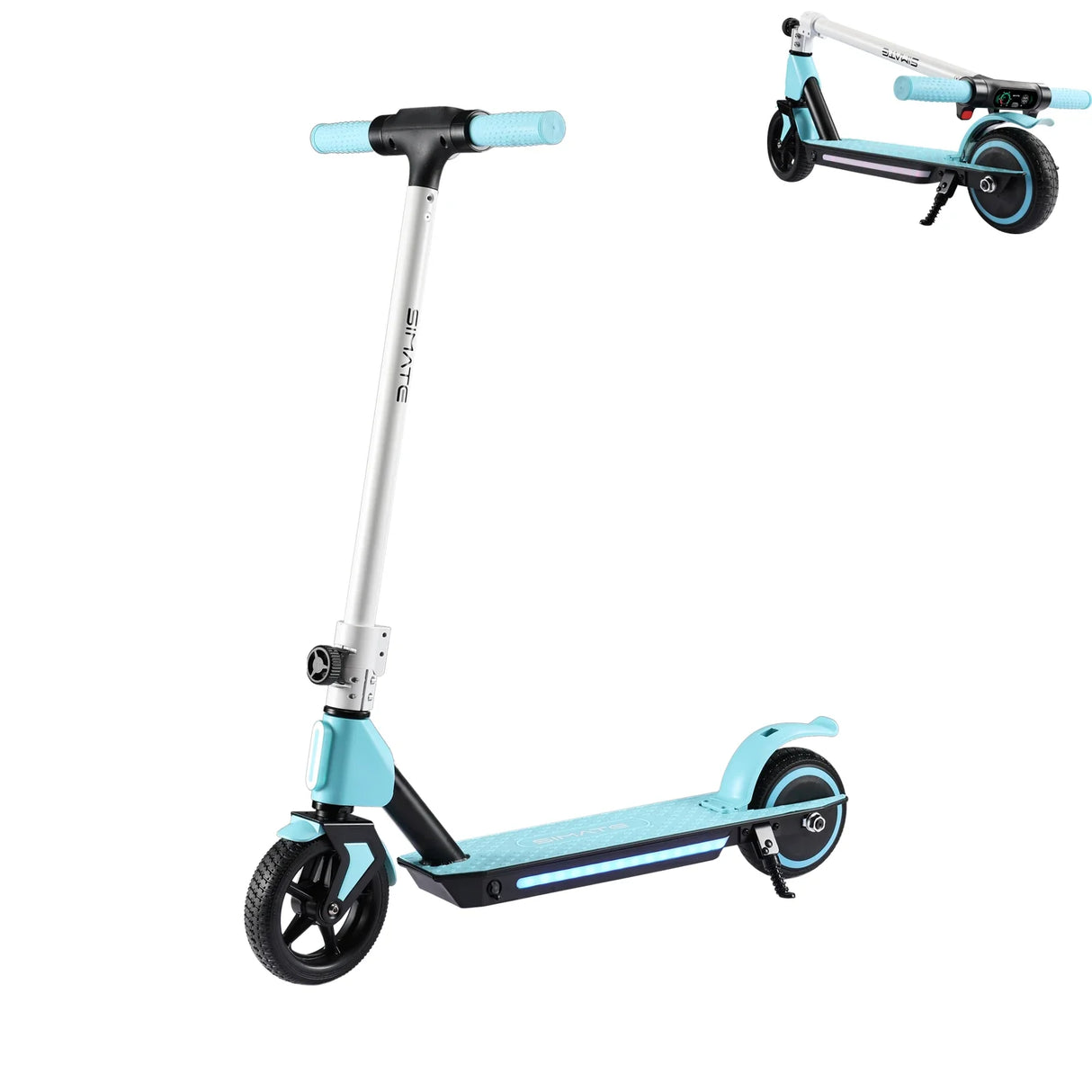 SIMATE S2 6,5" Trottinette électrique pliable pour enfants 130W Moteur 24V 2,5Ah Batterie