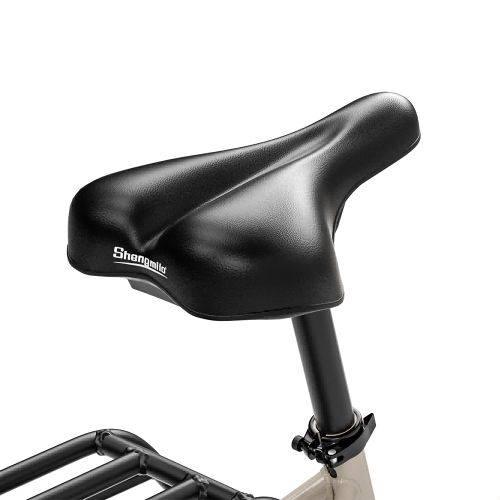 SHENGMILO S700 26" Vélo de ville électrique à gros pneus Step-Thru 1000W*2 Double Moteur 48V 17,5Ah Batterie