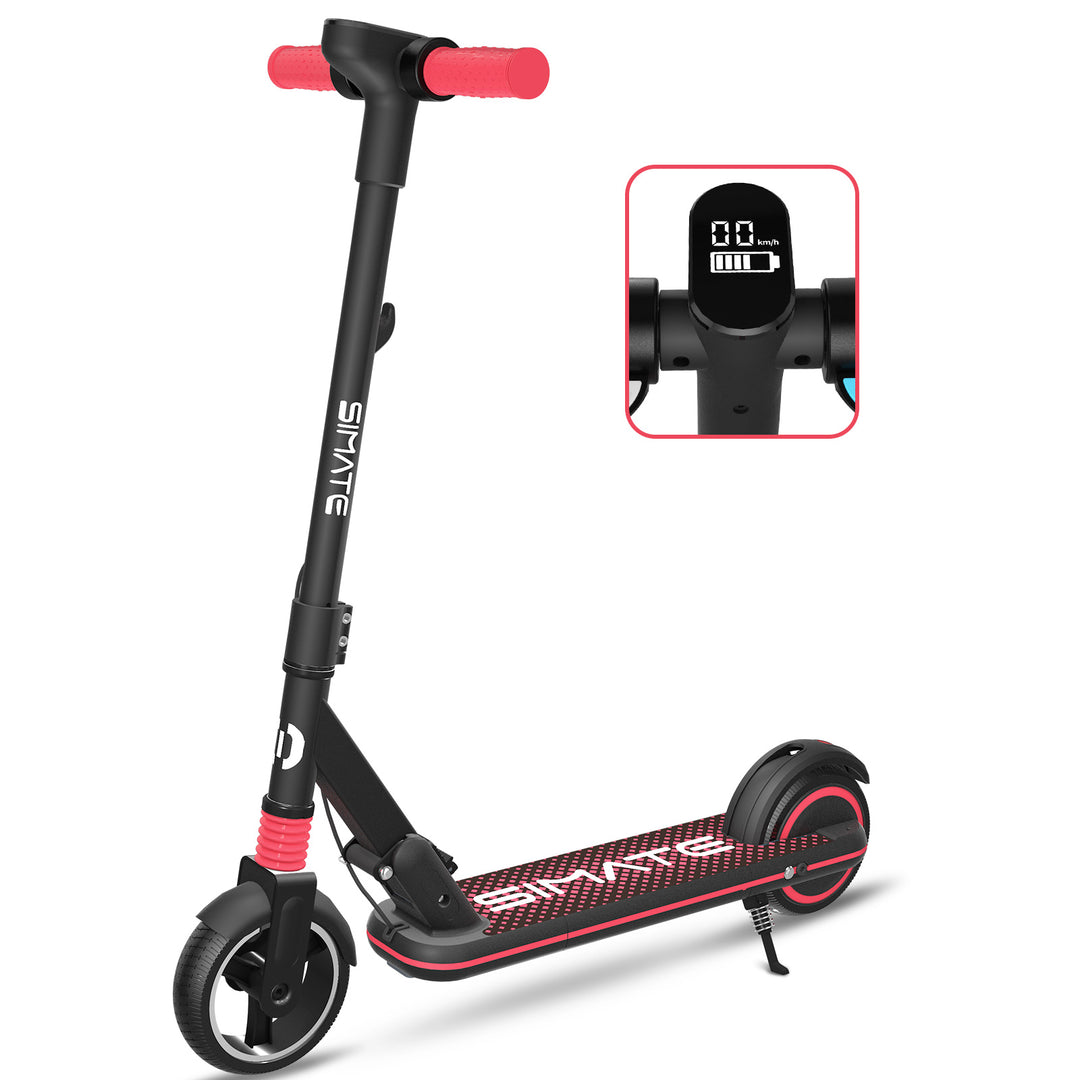 SIMATE S3 6,5" Trottinette électrique pliable pour enfant 130W Moteur 24V 2,5Ah Batterie