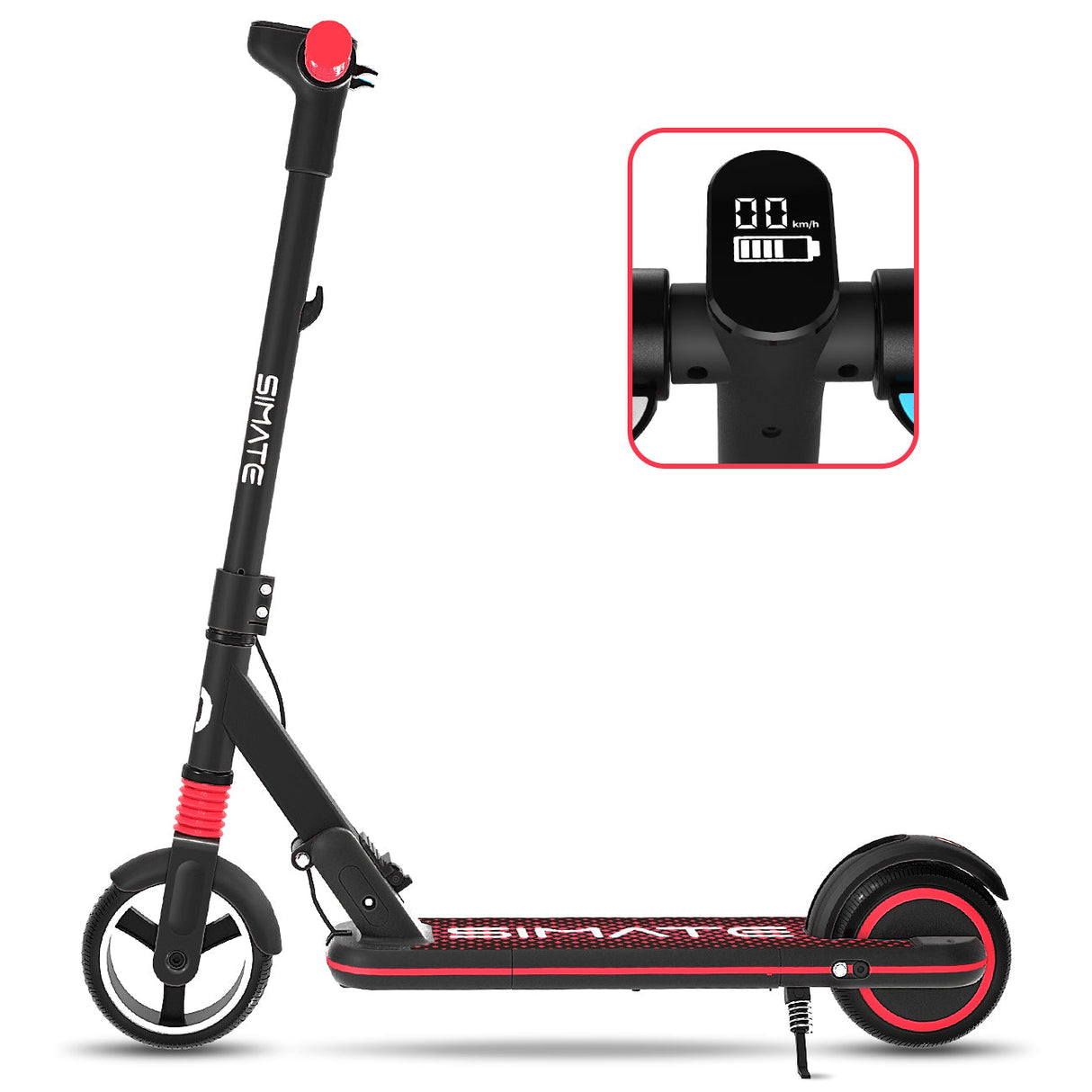 SIMATE S3 6,5" Trottinette électrique pliable pour enfant 130W Moteur 24V 2,5Ah Batterie