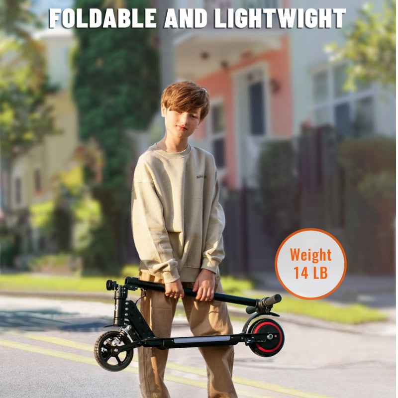 Simate S5 6.5 "corps coloré pliable pour enfants allume le scooter électrique 130W moteur 24V 2.5Ah batterie