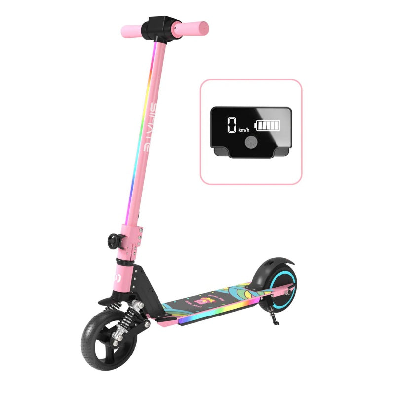 SIMATE S5 6,5 "corps coloré pliable pour enfants allume le scooter électrique 130W Moteur 24V 2,5Ah Batterie (Nouveau)