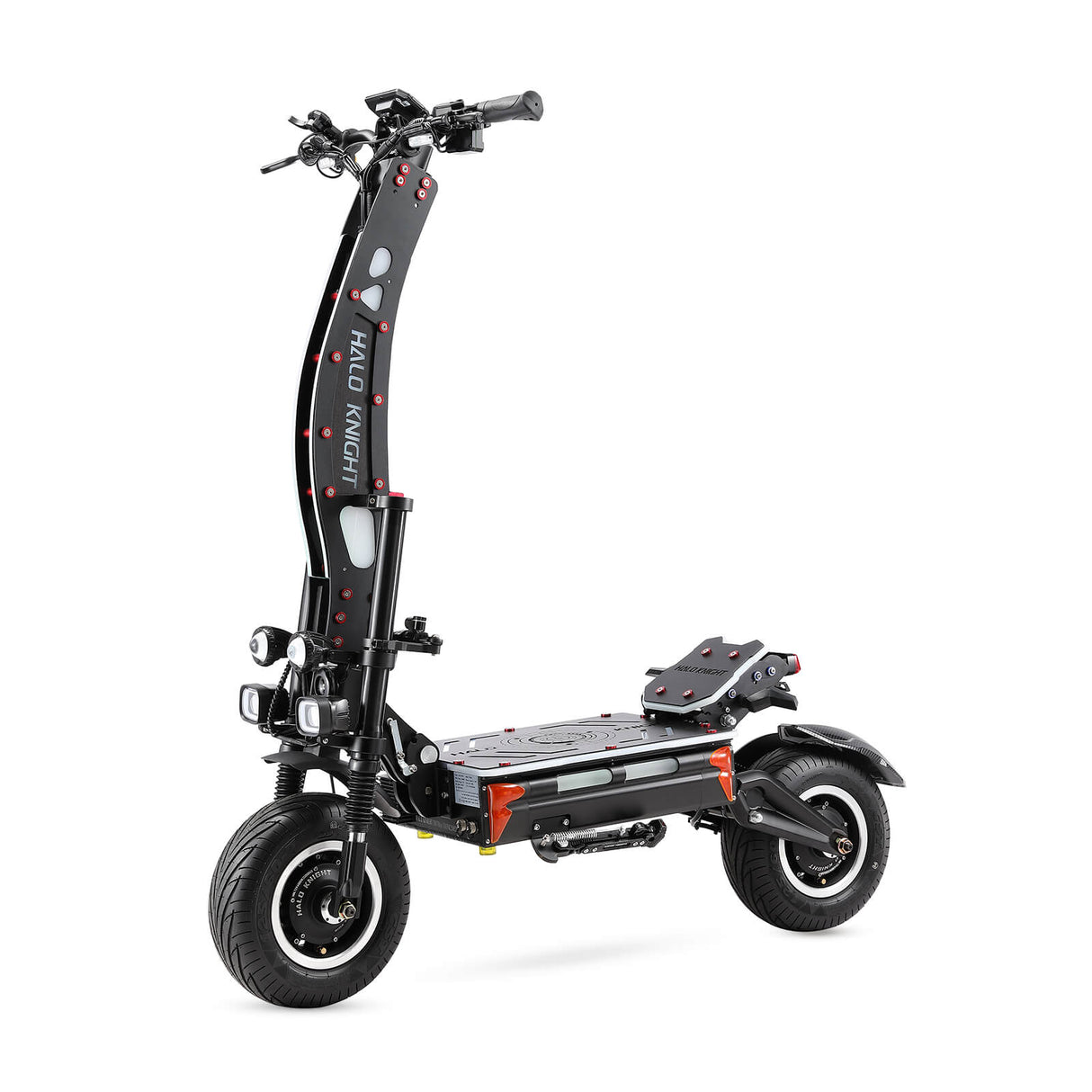 HALO KNIGHT T107 Max 14" Trottinette électrique pliante tout-terrain 4000W*2 Moteurs 72V 50Ah Batterie