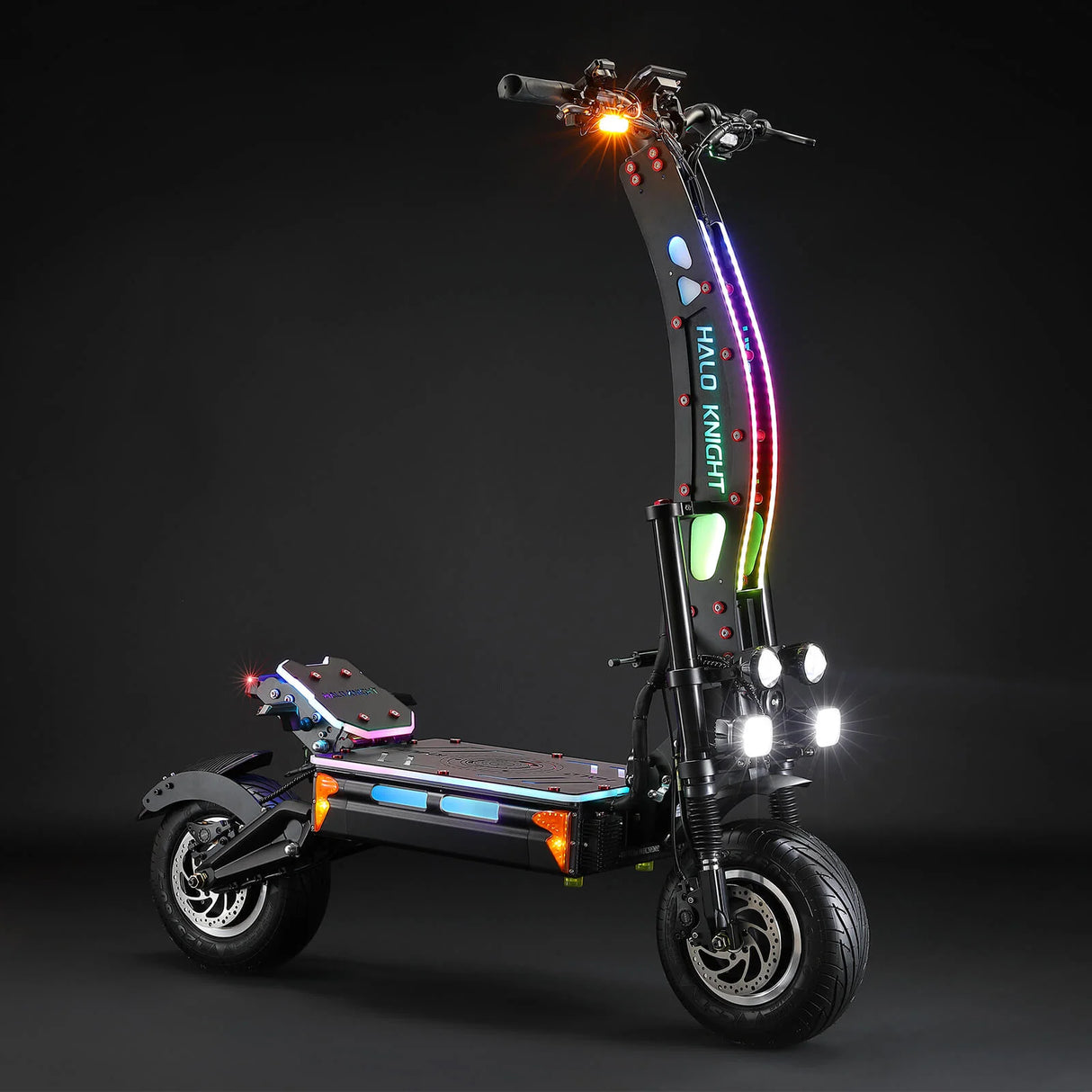 HALO KNIGHT T107 Max 14" Trottinette électrique pliante tout-terrain 4000W*2 Moteurs 72V 50Ah Batterie