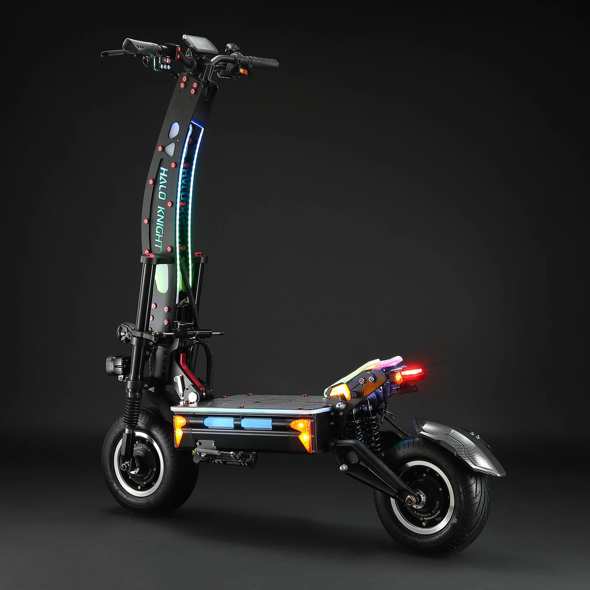 HALO KNIGHT T107 Max 14" Trottinette électrique pliante tout-terrain 4000W*2 Moteurs 72V 50Ah Batterie