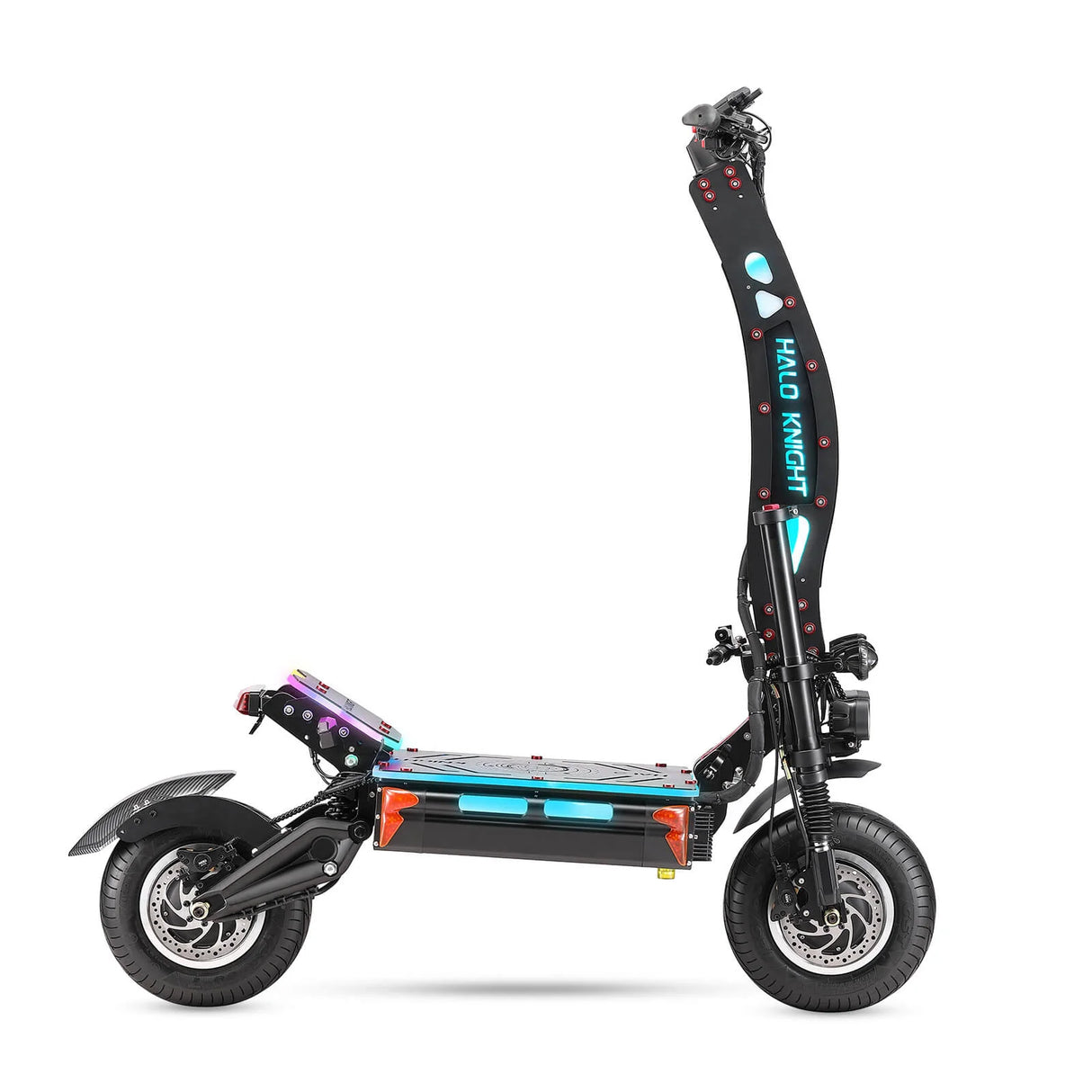 HALO KNIGHT T107 Max 14" Trottinette électrique pliante tout-terrain 4000W*2 Moteurs 72V 50Ah Batterie
