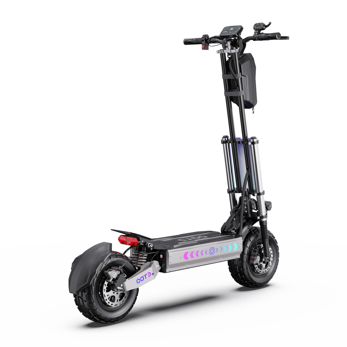 OOTD T90 13" All-Terrain Trotinette à 2 Roues Trotinette Électrique 3000W*2 Moteurs Doubles 60V 31.2Ah Batterie